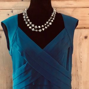 Jones Wear Fitted Ruffle Dress